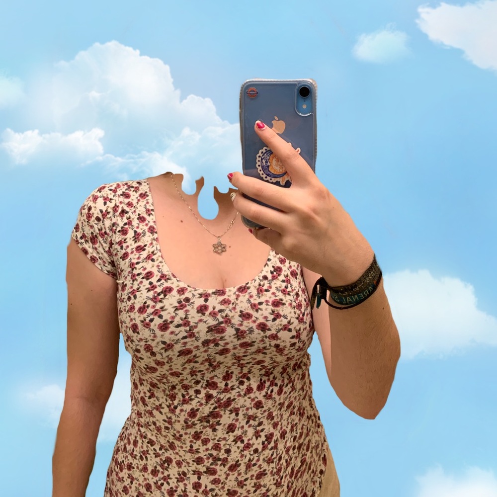 Floral ballerina top from Garage